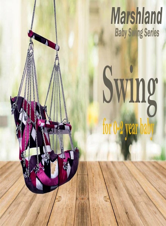 MARSHLAND Swing for 0 to 2 Years Baby with Safety Belt & Handle Light Weight Easy Carry & Install Indore and Outdoor - Image 4